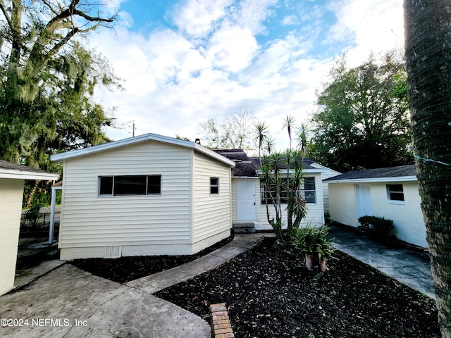 view of back of property