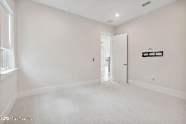 view of carpeted empty room