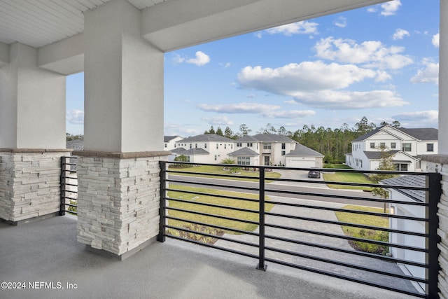 view of balcony