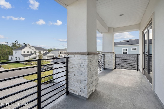 view of balcony