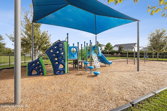 view of jungle gym