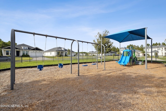 view of jungle gym