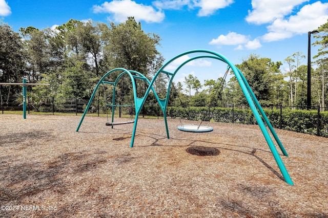 view of jungle gym