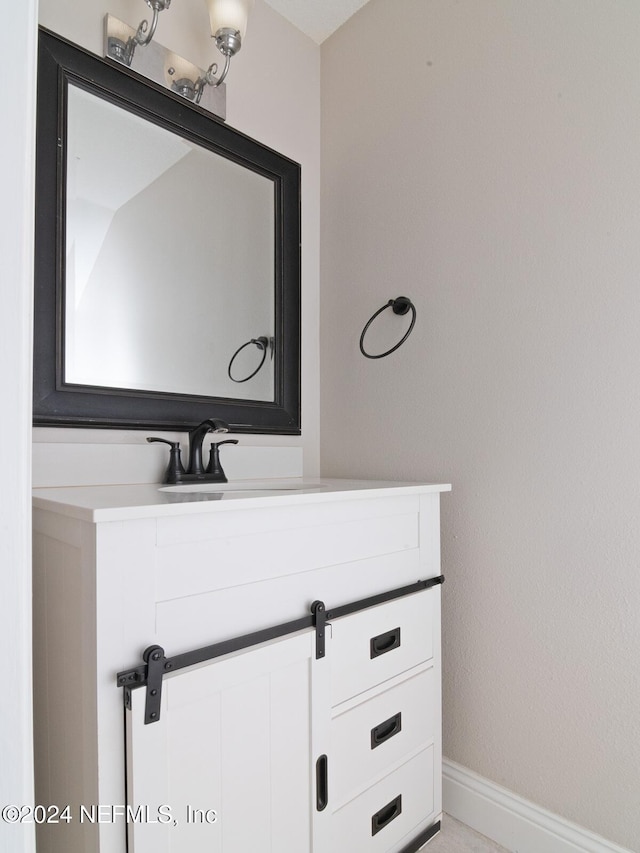 bathroom featuring vanity