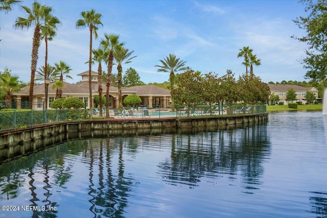 view of water feature