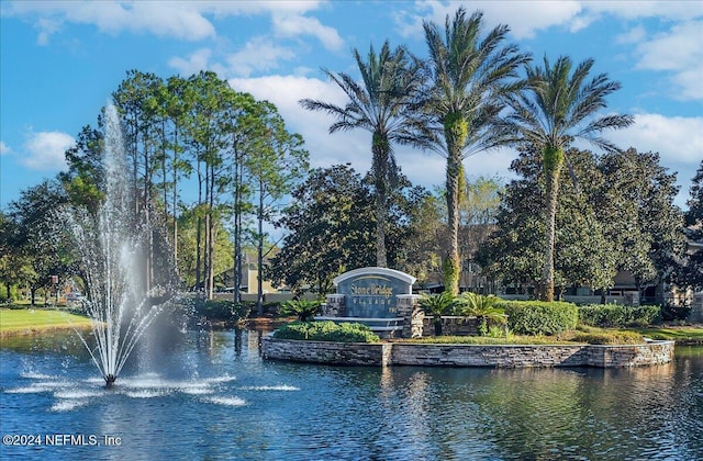 view of water feature