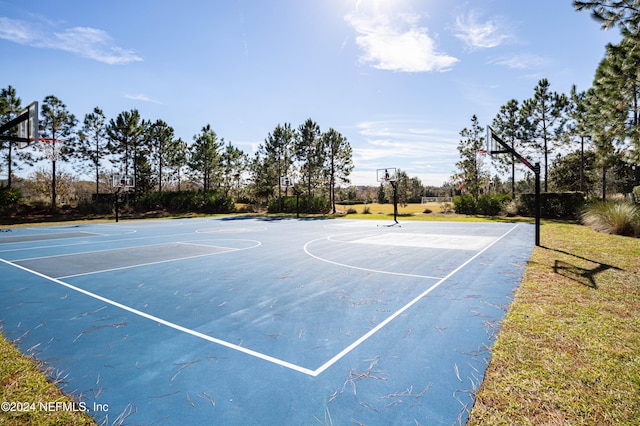 view of basketball court