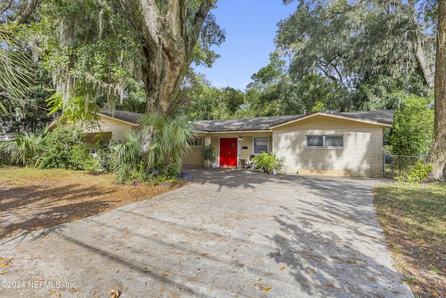 view of ranch-style home