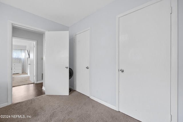 unfurnished bedroom featuring carpet floors