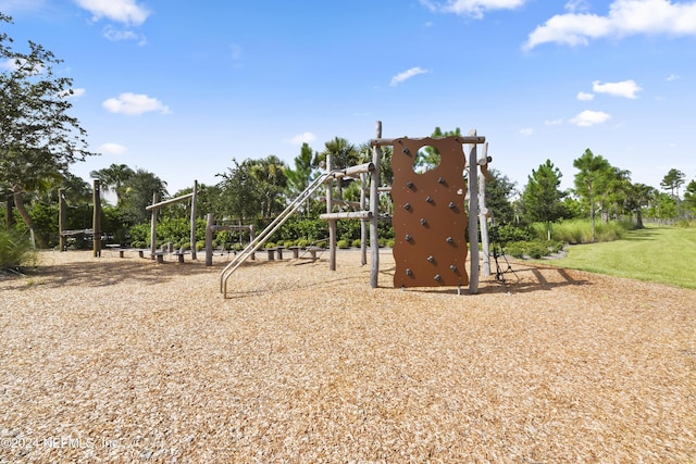 view of play area