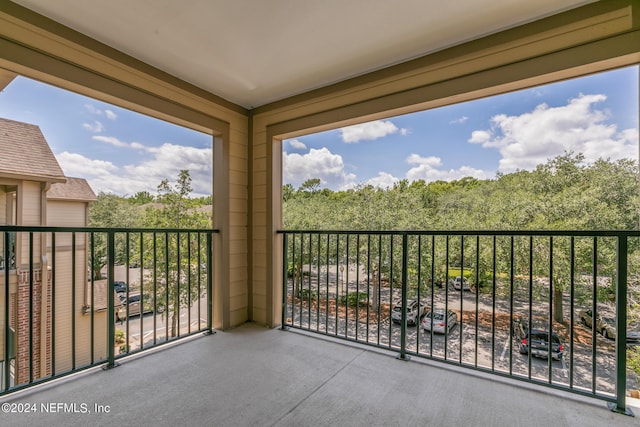 view of balcony