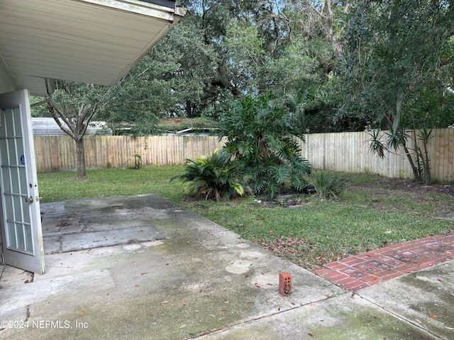 view of yard featuring a patio area