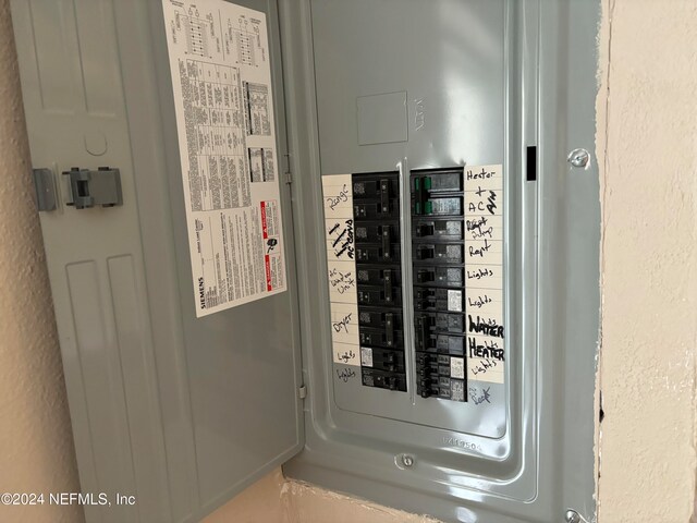 utility room featuring electric panel