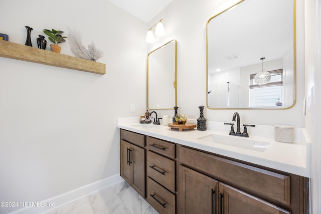 bathroom featuring vanity