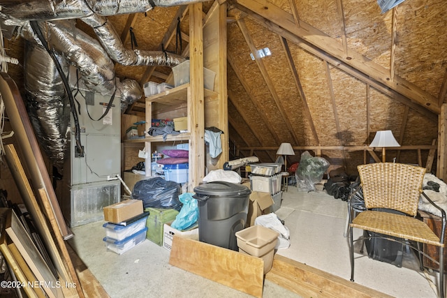 view of attic