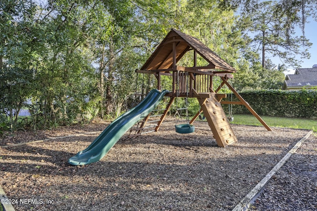 view of jungle gym