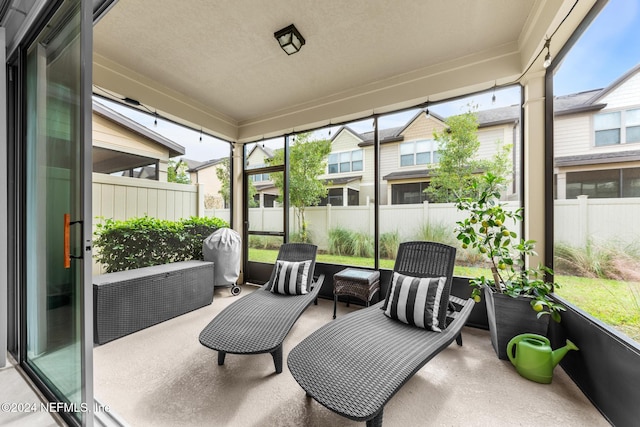 view of sunroom / solarium