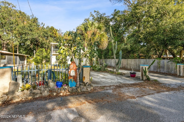 view of playground with fence