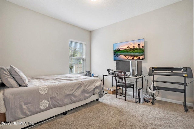 bedroom with carpet floors