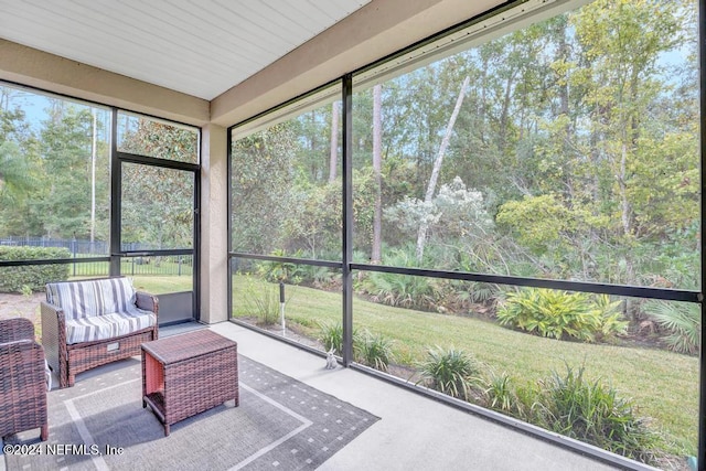 view of sunroom / solarium