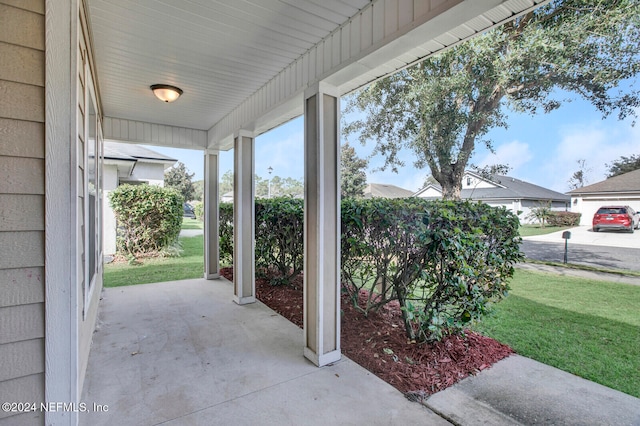 view of patio / terrace with a porch