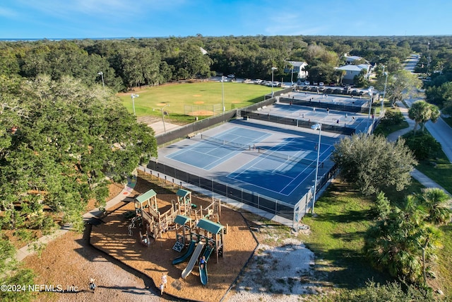 birds eye view of property