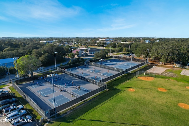 birds eye view of property