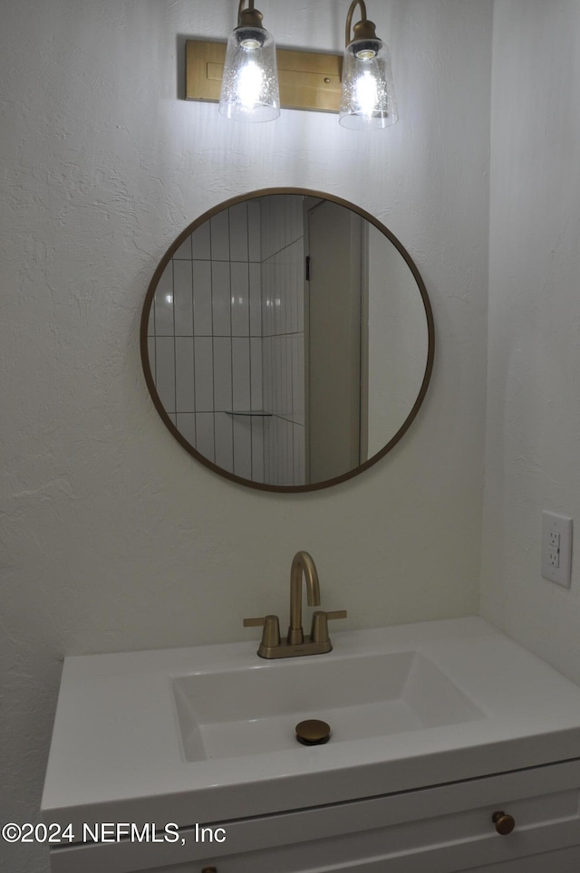 bathroom featuring vanity