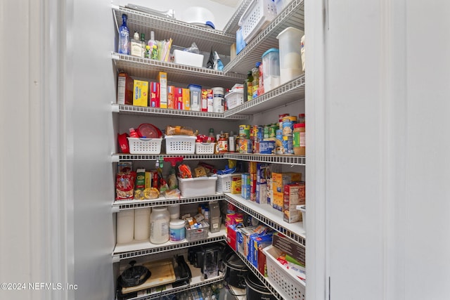 view of pantry