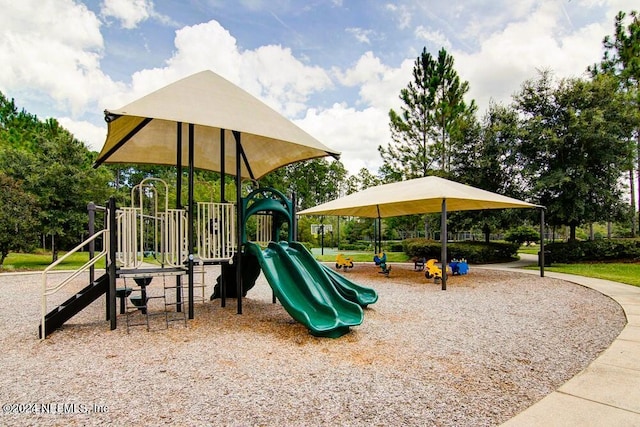 view of jungle gym