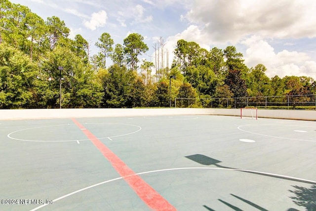 view of sport court