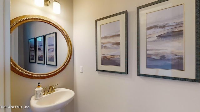 bathroom with a sink