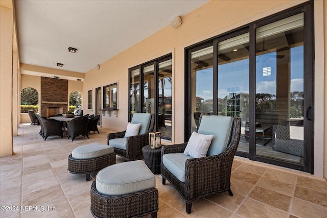 view of patio / terrace with outdoor lounge area