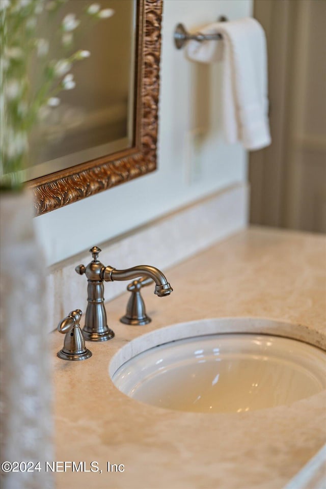 interior details featuring sink