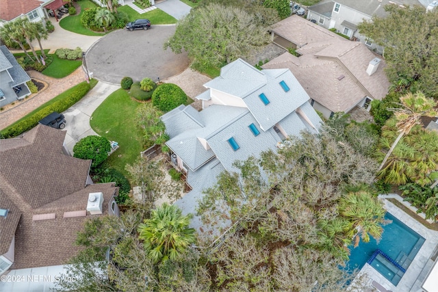 birds eye view of property featuring a residential view