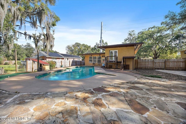 view of pool with a patio