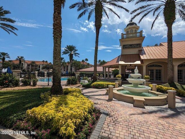 view of home's community with a gazebo and a swimming pool