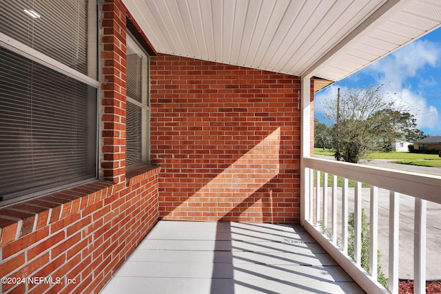 view of balcony