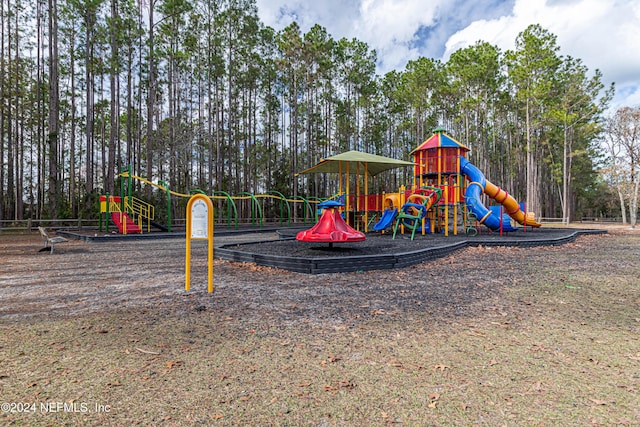 view of community jungle gym