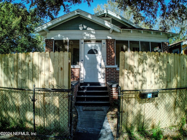 view of bungalow-style house