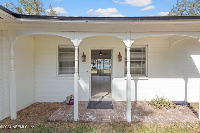 view of exterior entry