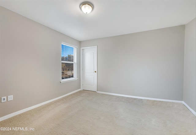 view of carpeted empty room