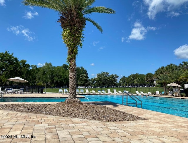 view of pool