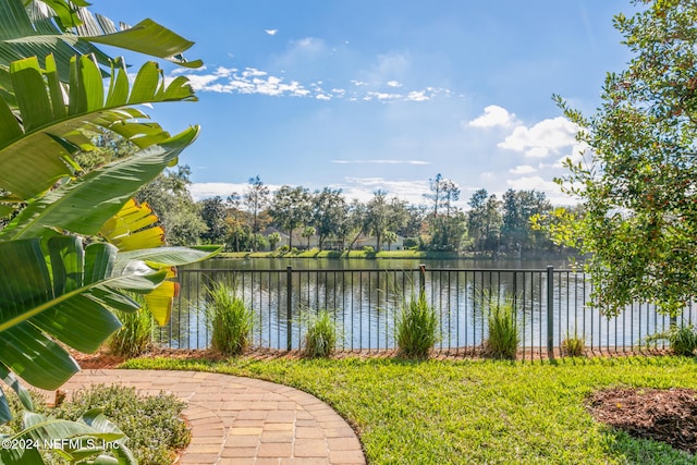 view of water feature