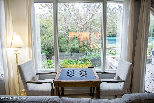 dining room with a healthy amount of sunlight