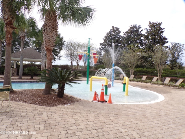 view of playground featuring a gazebo