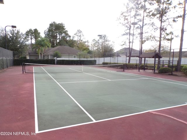 view of sport court