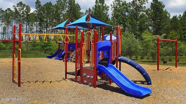 view of jungle gym