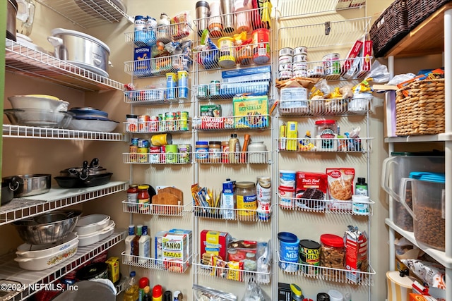 view of pantry