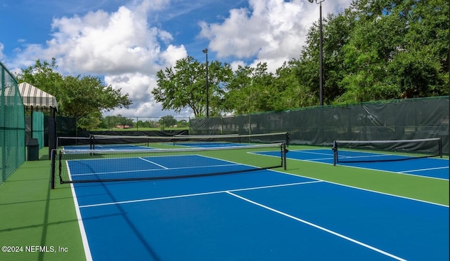 view of tennis court